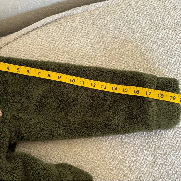 Wonder Nation Kids Sherpa Jacket - Green and Pink - Picture 5 of 7